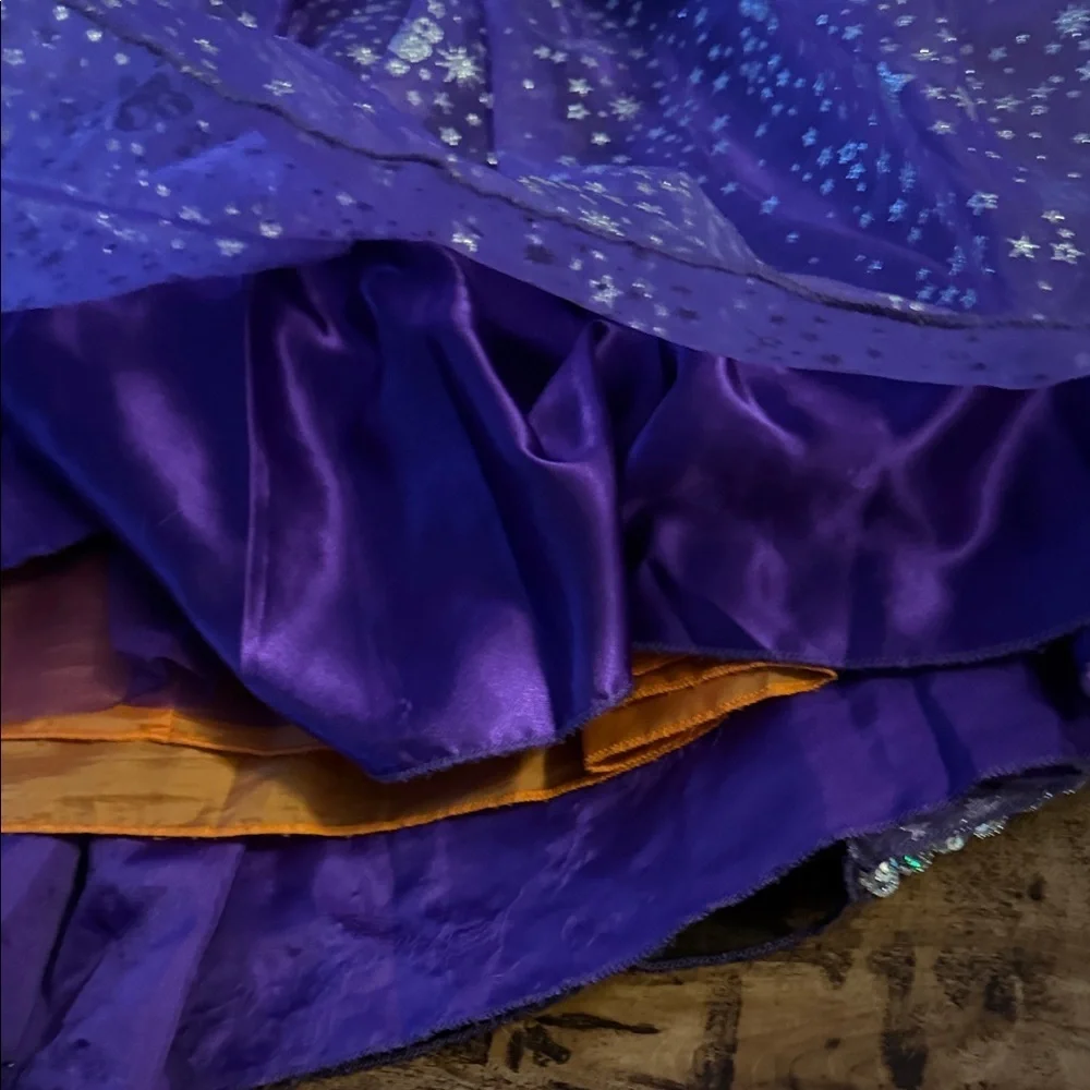 Purple and Orange Witch Costume for Kids size 5/6